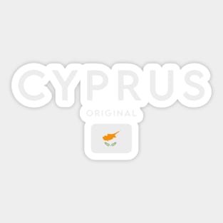 Cyprus flag, cypriot flag Sticker